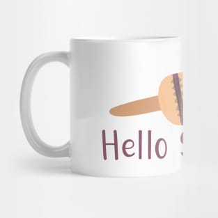 Hello Summer - Multicolored Popsicle Graphic Illustration GC-105-03 Mug